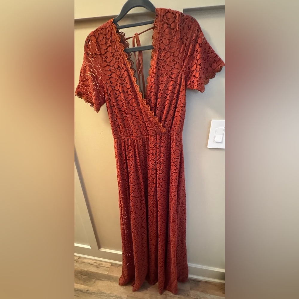 Baltic Born Rust Lace Dress